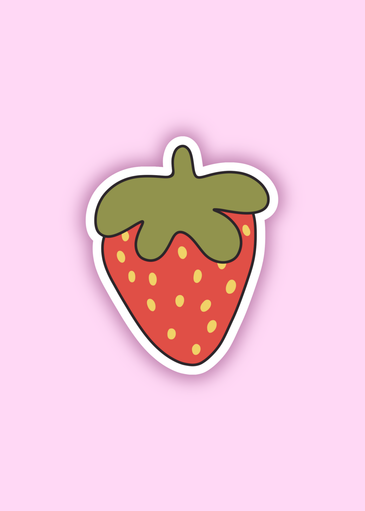 'strawberry' sticker