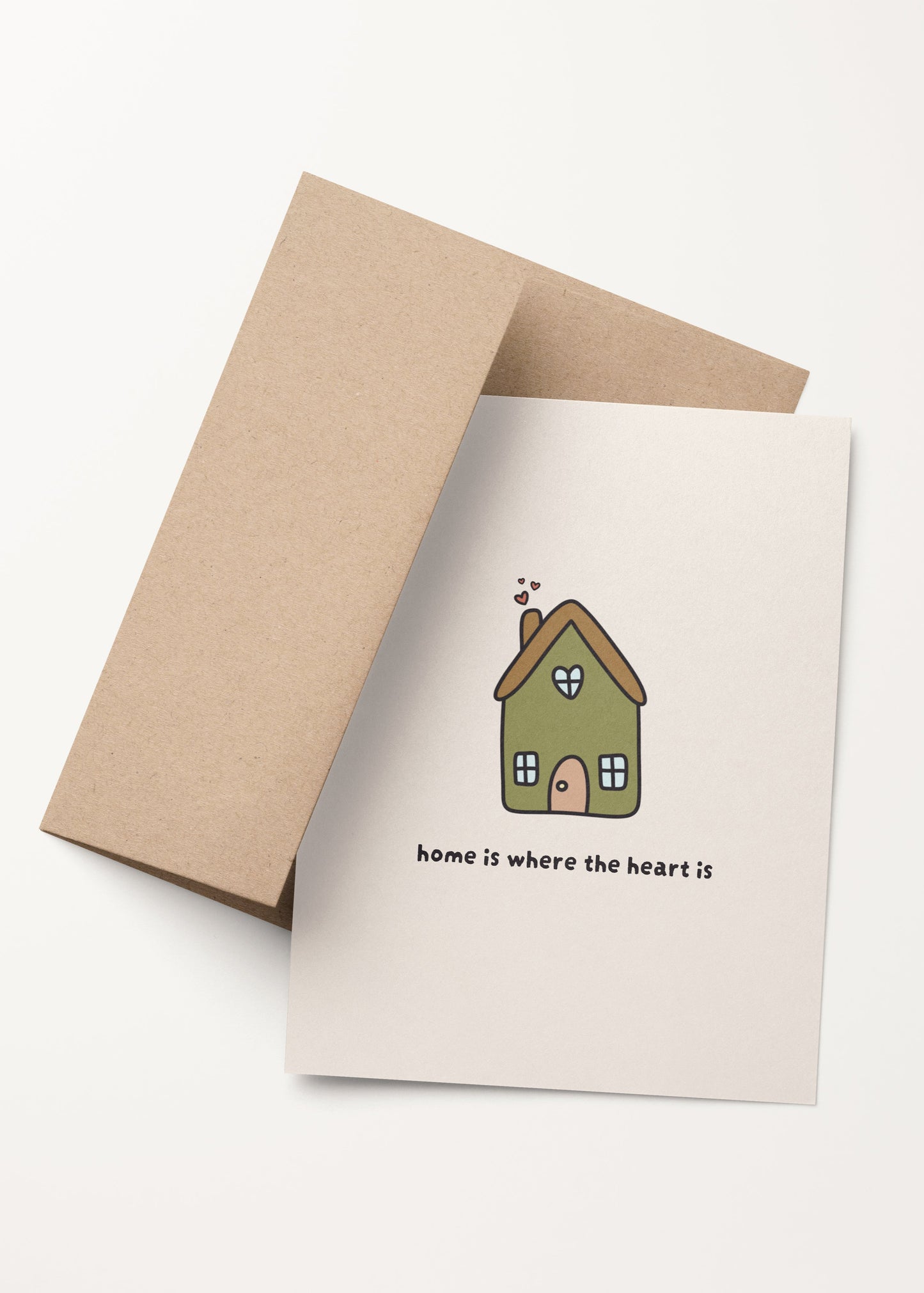 'home is where the heart is' housewarming card