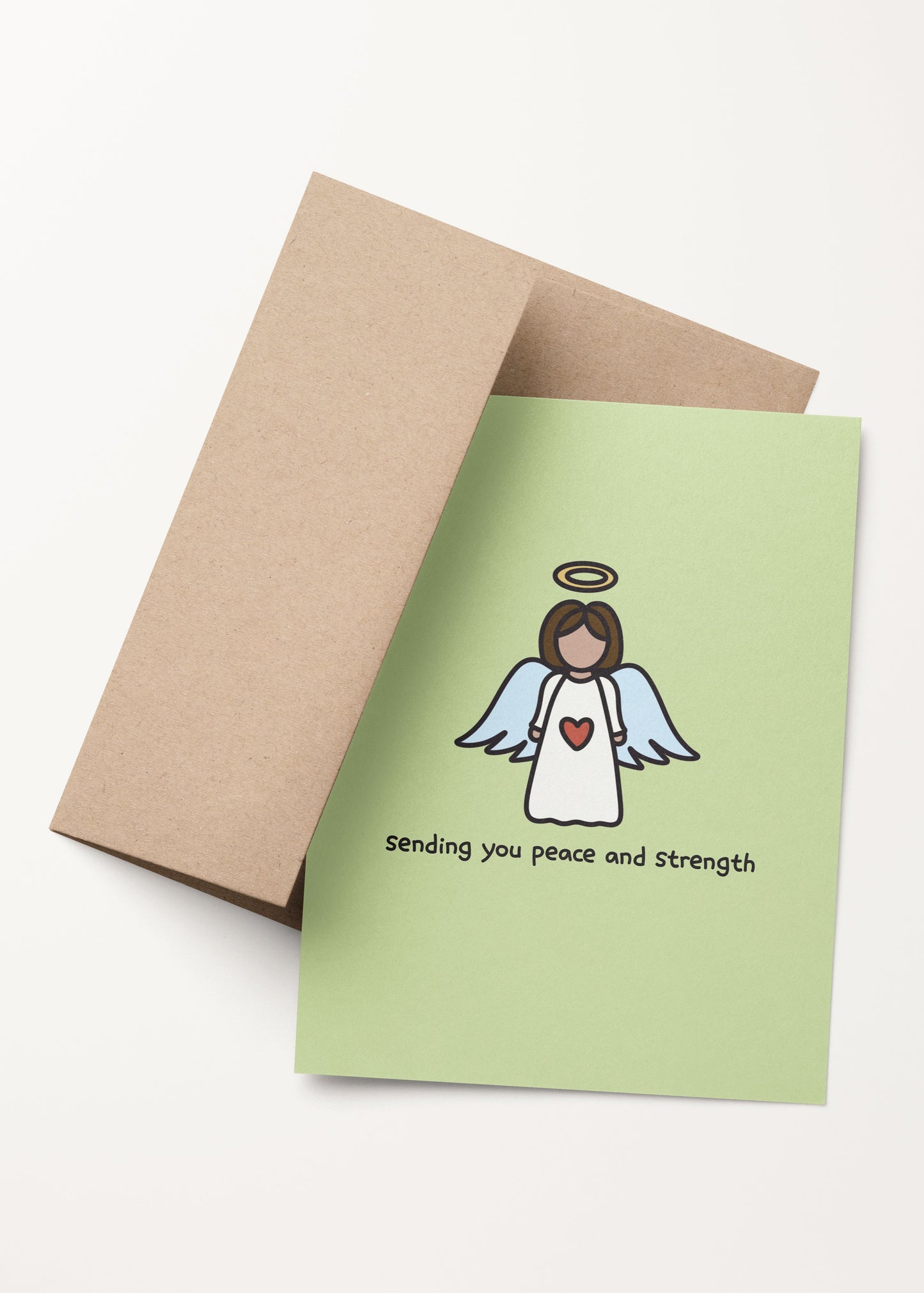 'sending you peace and strength' card